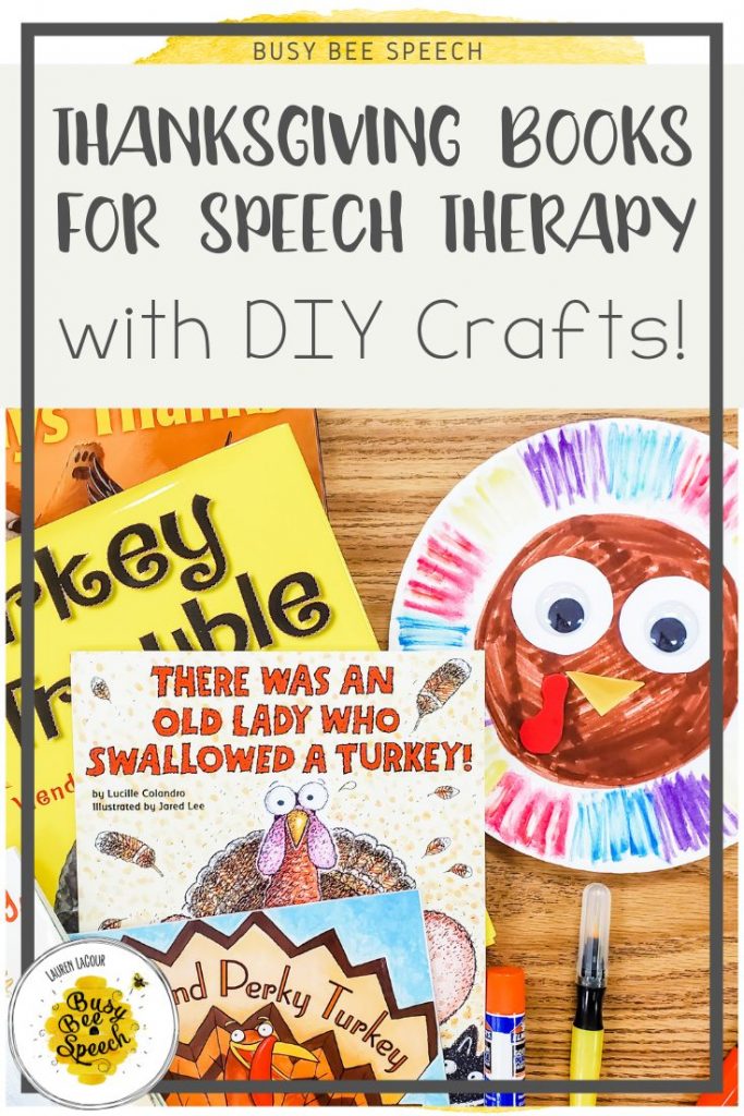 Thanksgiving Books For Speech Therapy With Easy DIY Crafts - Busy Bee ...