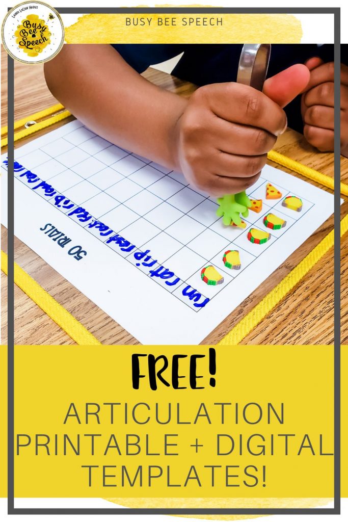 Free articulation printable and digital grid templates