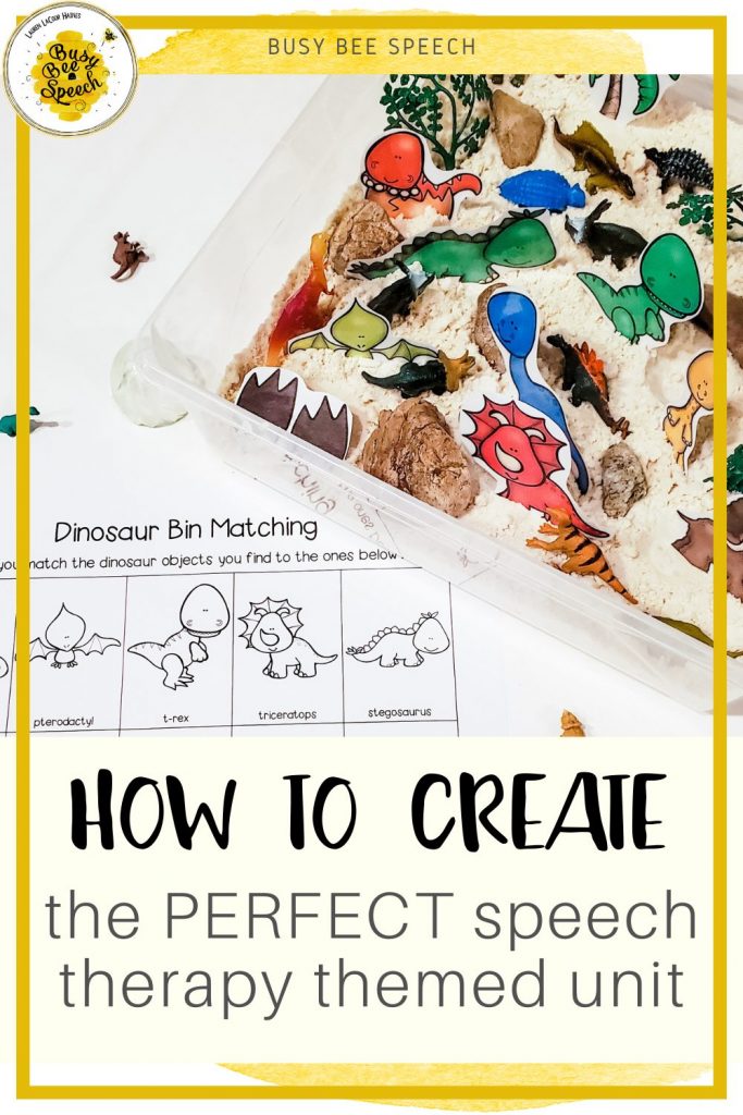 How to create the perfect unit for speech therapy themes