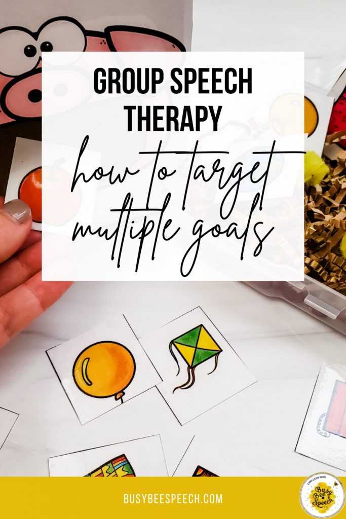 Group speech therapy: how to target multiple goals