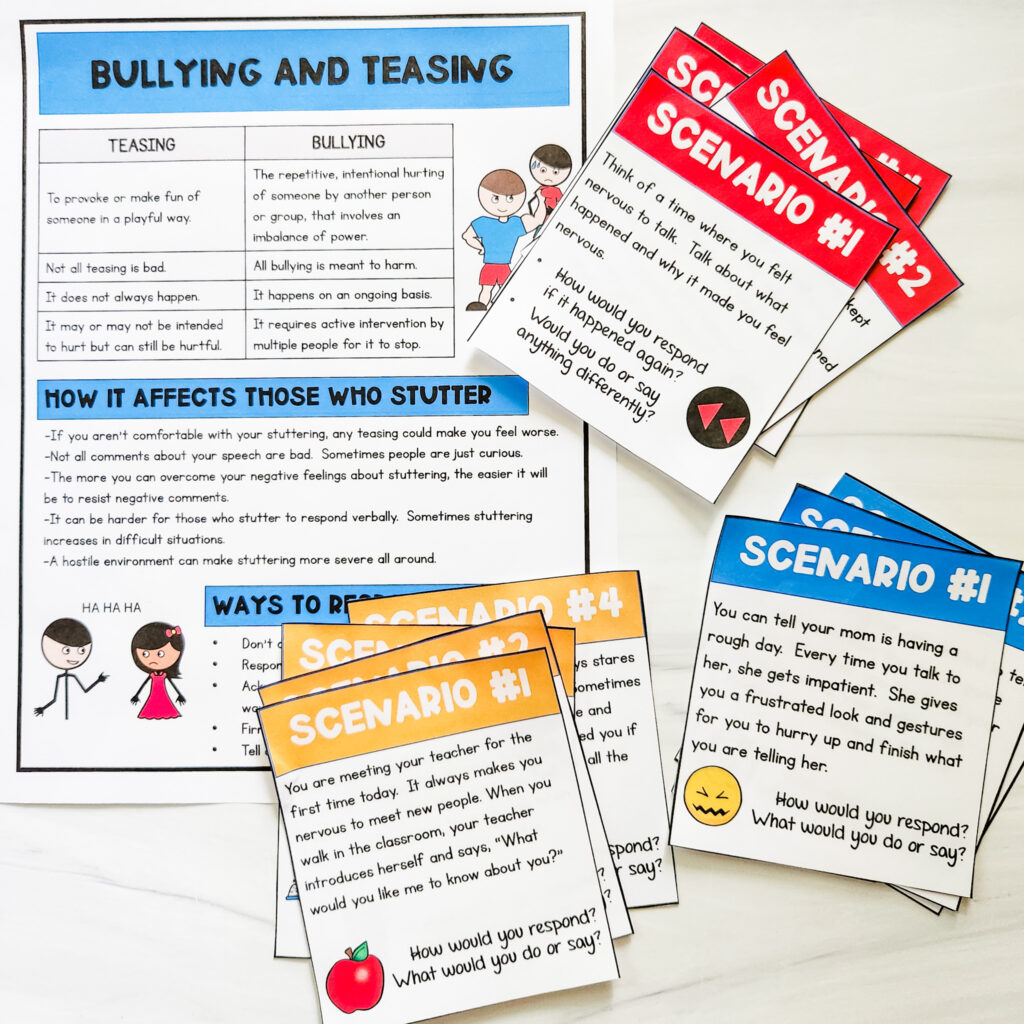 problem solving activities for stuttering therapy
