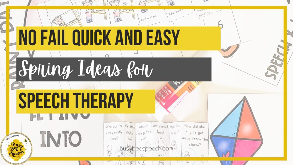 spring speech therapy ideas