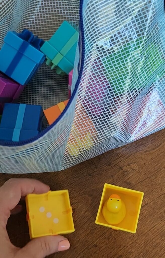 surprise boxes to use for preschool language therapy