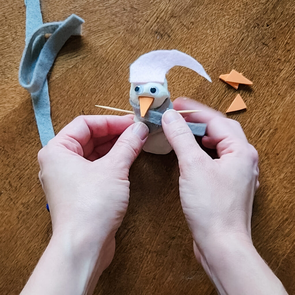 playdough snowman winter activity