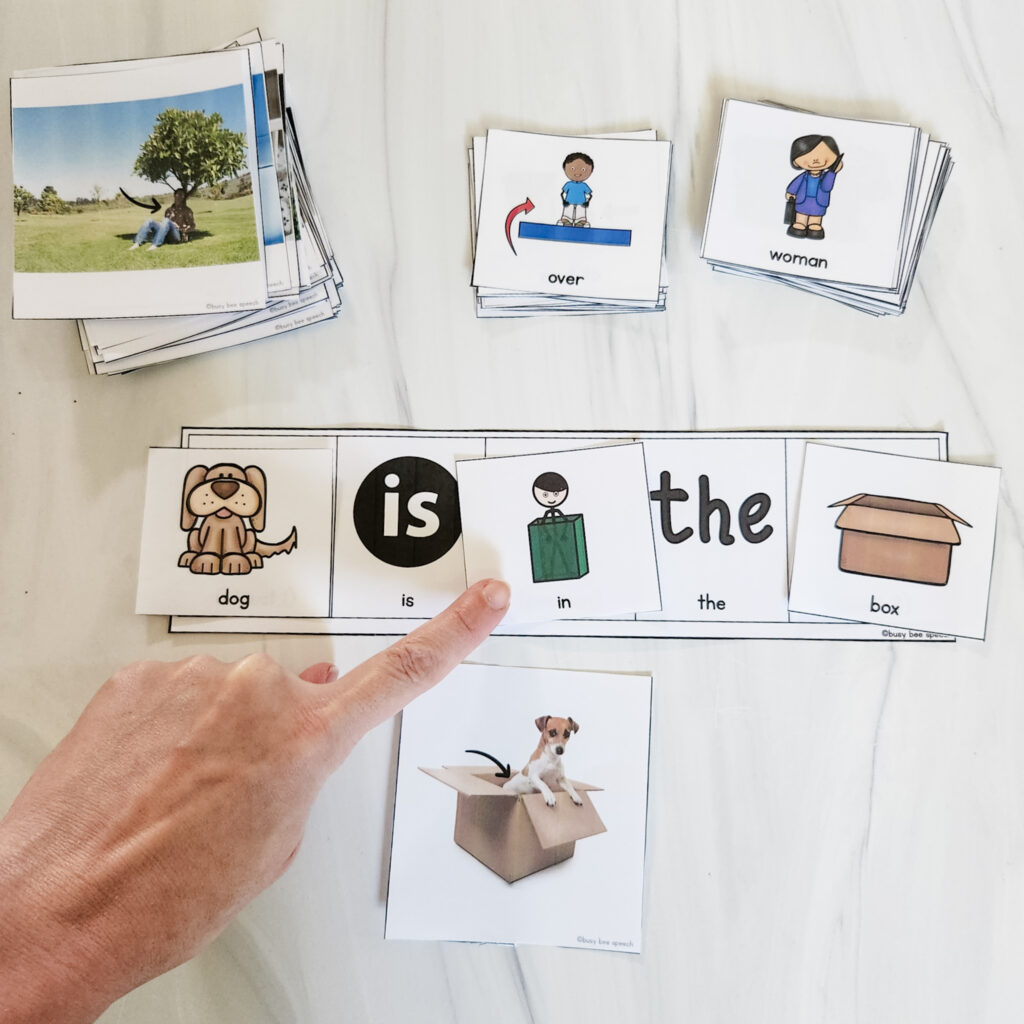 spatial concepts mini unit cards