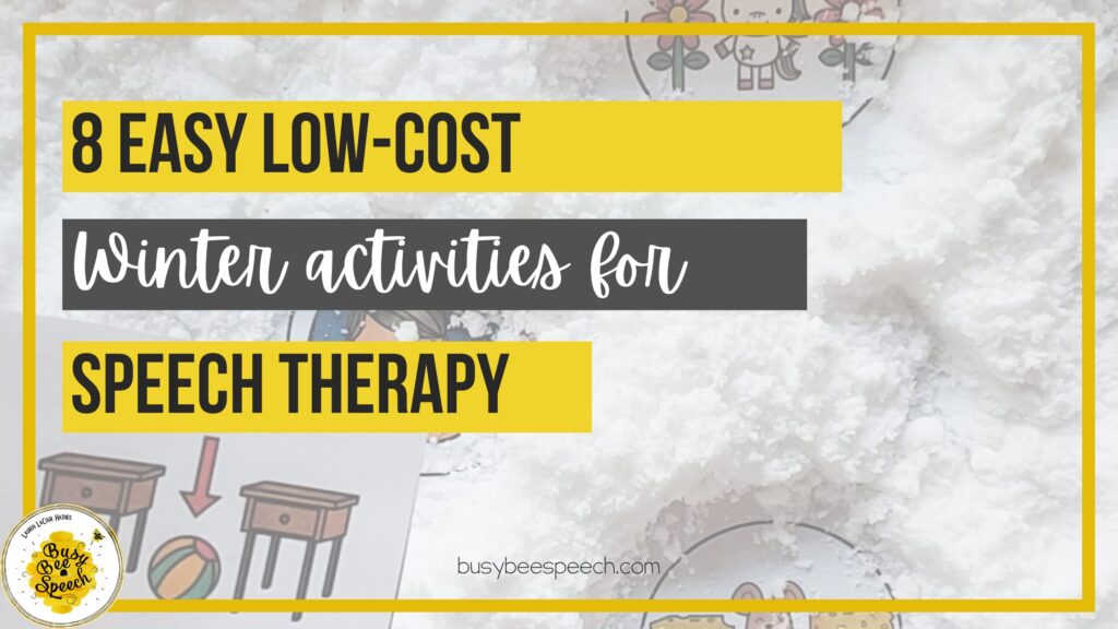 winter activities for speech therapy